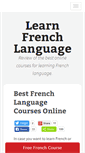 Mobile Screenshot of frenchcoursesonline.org